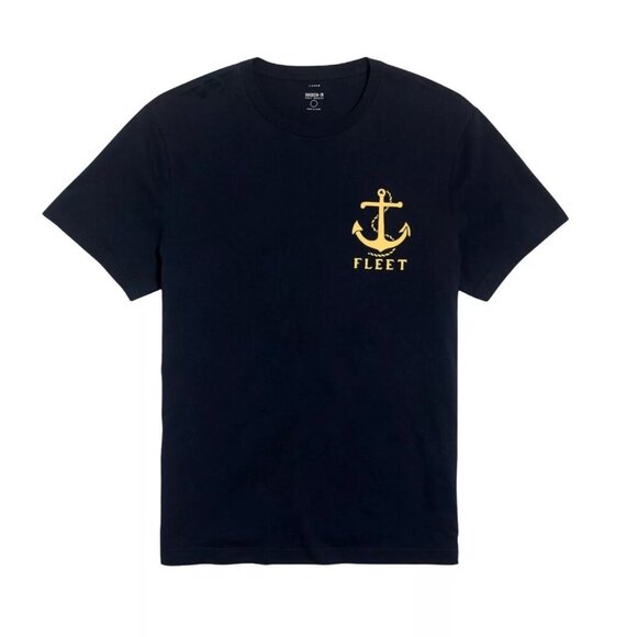 J.Crew Other - J.Crew Men's Fleet Anchor Graphic Tee Navy Blue Size large